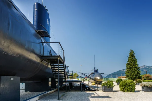 Old submarines in marine museum near Porto Montenegro, Tivat, Mo