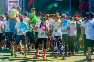 Maraton Colorrun Kiev 2017, Ukrayna nın çekimleri raporlama. 04 Haziran 2017.