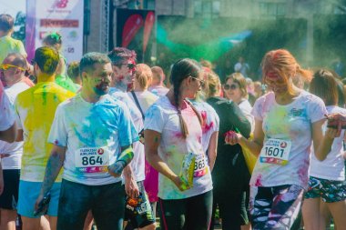 Maraton Colorrun Kiev 2017, Ukrayna nın çekimleri raporlama. 04 Haziran 2017.