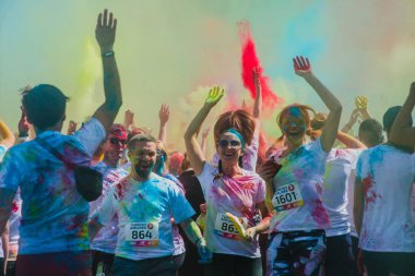 Maraton Colorrun Kiev 2017, Ukrayna nın çekimleri raporlama. 04 Haziran 2017.