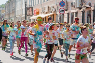 Maraton Colorrun Kiev 2017, Ukrayna nın çekimleri raporlama. 04 Haziran 2017.