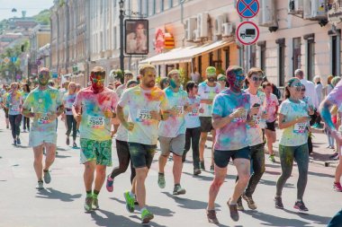 Maraton Colorrun Kiev 2017, Ukrayna nın çekimleri raporlama. 04 Haziran 2017.