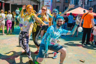 Maraton Colorrun Kiev 2017, Ukrayna nın çekimleri raporlama. 04 Haziran 2017.