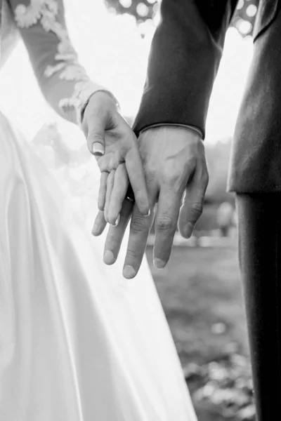 Hands Wedding Couple Love Relationship Love Tenderness Concept — Stock Photo, Image