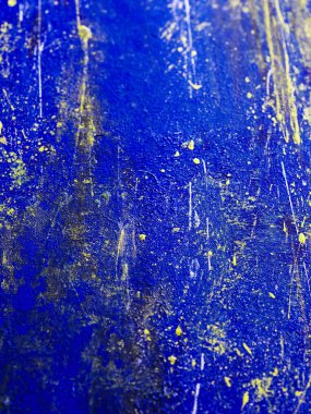 Lüks soyut sanat eserleri arka plan turkuaz mavi ve altın rengi. Soyut sanat geçmişi. Tuval üzerine yağlı boya boya. Çok renkli parlak bir doku. Sanat eserinin bir parçası