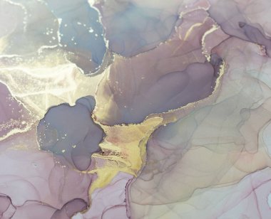 Soyut pembe ve altın renkli arkaplan parçası, duvar kağıdı. Akrilik boyaları karıştırıyorum. Modern sanat. Mermer dokusu. Alkol mürekkebi renkleri yarı saydam. Alkol soyut modern sanat sıvısı..