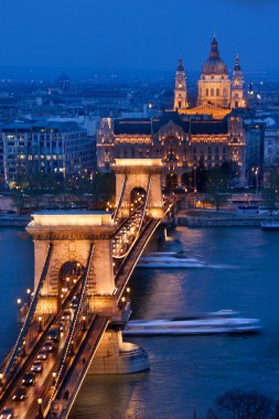 Budapeşte Macaristan'ın başkenti tarafından Tuna nehri geçti.