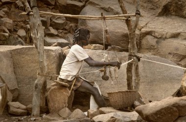 Dogon village, Dogon ülke, Tireli, Mali, Afrika