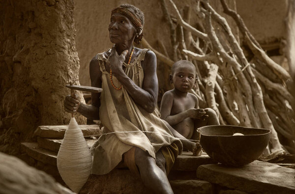 Dogon village, Dogon land, Tireli, Mali, Africa