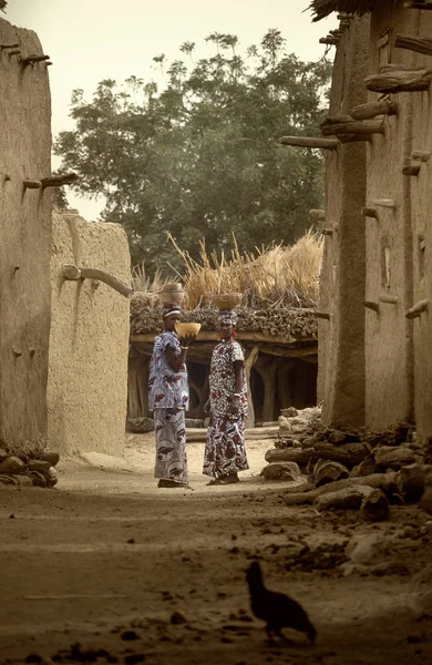 Mali, Africa Villaggio Dogon e tipici edifici di fango — Foto Stock
