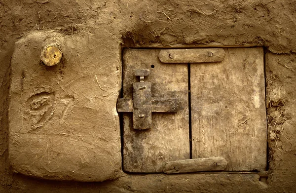 Mali, Africa - Dogon village and typical mud buildings — Stock Photo, Image