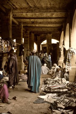 Mopti, Mali, Afrika - Ba birleştiği şehrin bağlantı noktası