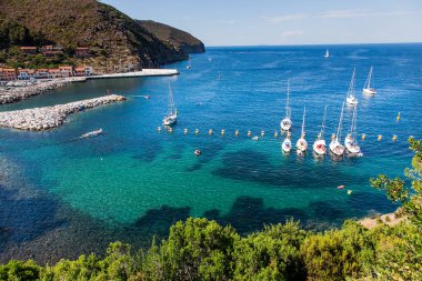 Capraia Island, Arcipelago Toscano Milli Parkı, Toskana, İtalya