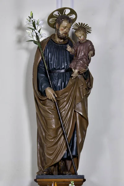 Cecina, Leghorn, Italy - statue of St. Joseph — Stock Photo, Image