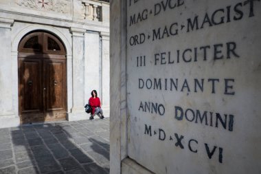 Pisa, İtalya - 26 Şubat 2017: Knights Meydanı 