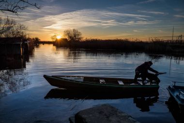 Massaciuccoli, Lucca, Toskana, İtalya - doğa rezerv Oasis LIPU