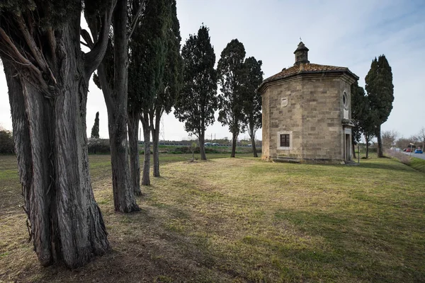 Bolgheri, Livorno - nézet az oratórium, a San Guido, Toszkána, Ital — Stock Fotó