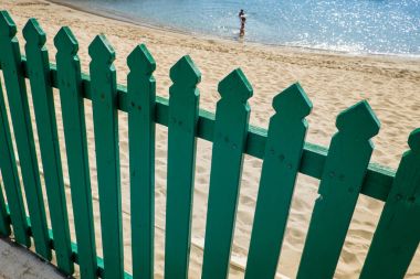 Marina Di Pisa, İtalya - Avril 24, 2017: Görünüm deniz ve 