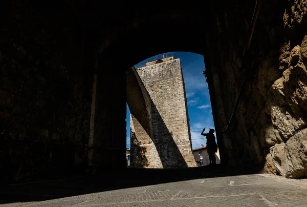 Massa Marittima, Toscana, città medievale in Italia — Foto Stock