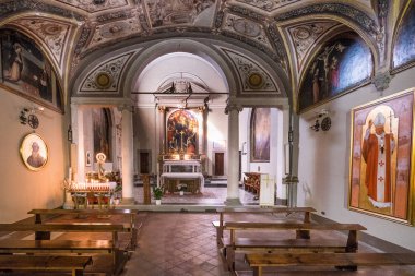 Volterra, Toskana - 21 Mayıs 2017 - en önemli mimari de