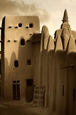 Mali, Batı Afrika - tamamen topraktan inşa camiler