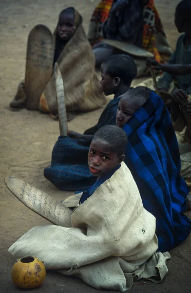 Mali, Afryka Zachodnia - 25 stycznia 1992: Szkoły koranicznej — Zdjęcie stockowe