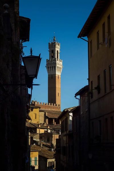 시에 나, 투 스 카 니/이탈리아-Mangia 타워 — 스톡 사진