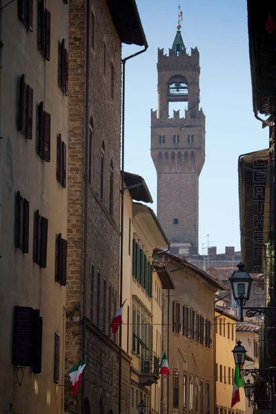 Florencia, Toscana - la torre de Arnolfo, Palacio de la Signoria — Foto de Stock