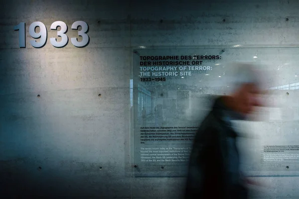 BERLIN, GERMANY - SEPTEMBER 22, 2015 - Topography of Terror Topo — Stock Photo, Image