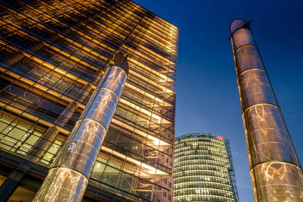 베를린, 독일-2015 년 9 월 24 일: 금융 d의 스카이 라인 — 스톡 사진