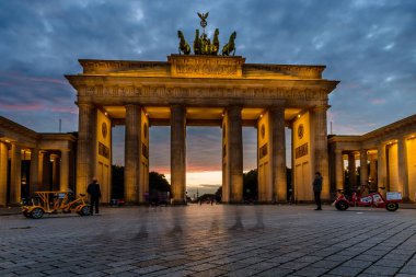 BERLIN, GERMANY - SEPTEMBER 23, 2015: Famous Brandenburger Tor (