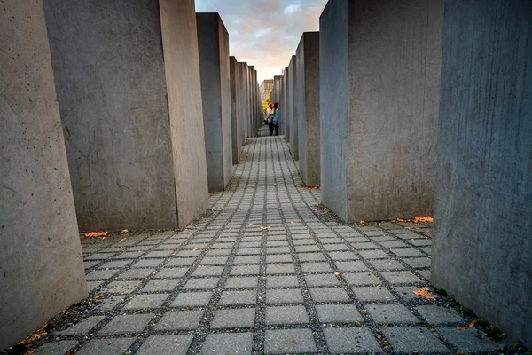 Berlino, Germania - 23 settembre 2015: Memoriale dell'Olocausto, Berlino — Foto Stock