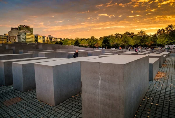 Berlino, Germania - 23 settembre 2015: Memoriale dell'Olocausto, Berlino — Foto Stock