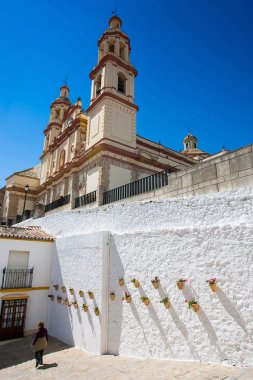 Olvera, Cadiz Eyaleti, Endülüs, İspanya - 25 Mart 2008: Parroquia de Nuestra Seora de la Encarnacin (bucak of Our Lady vücut bulma)