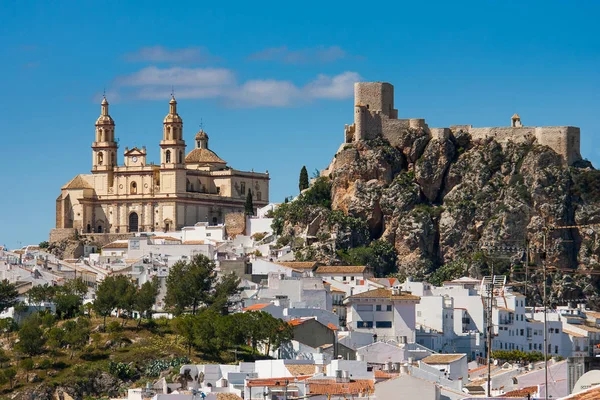 Olvera Cadiz Eyaleti, Andalucia, güneyli beyaz bir köydür