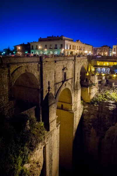 Ronda, província de Málaga, Andaluzia, Espanha - Puente Nuevo (Ponte Nova ) — Fotografia de Stock