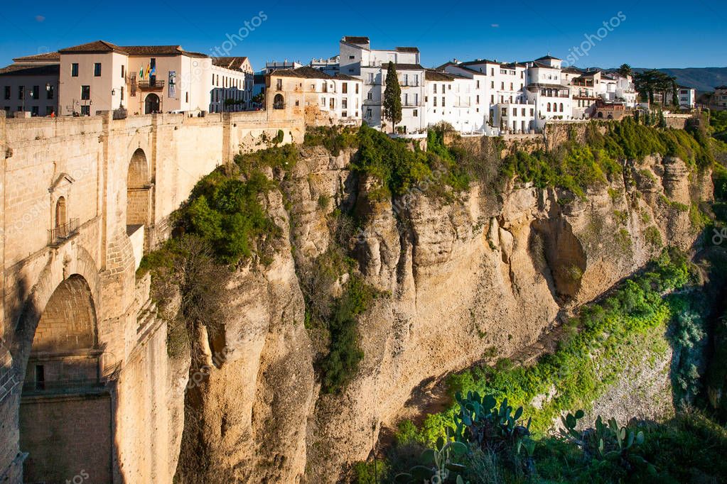 Ronda, Malaga province, Andalusia, Spain Puente Nuevo (New Bridge