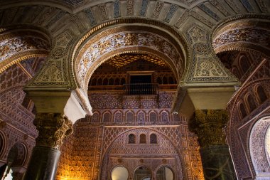 Seville, Endülüs, İspanya - detay sokak binada Meson del Moro Seville, Endülüs, İspanya olarak adlandırılan