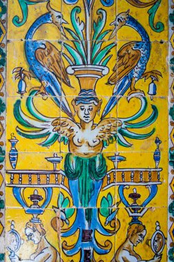 Seville, Endülüs, İspanya - detay sokak binada Meson del Moro Seville, Endülüs, İspanya olarak adlandırılan