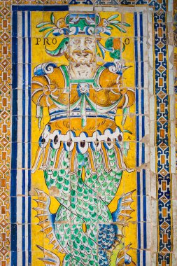 Seville, Endülüs, İspanya - detay sokak binada Meson del Moro Seville, Endülüs, İspanya olarak adlandırılan