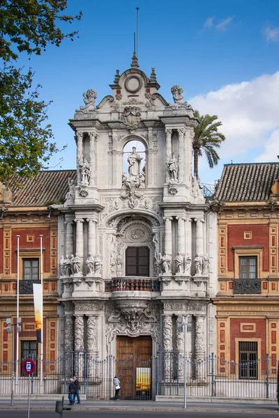 Sevilla Andalucía España Detalle Edificio Calle Llamado Mesón Del Moro —  Fotos de Stock