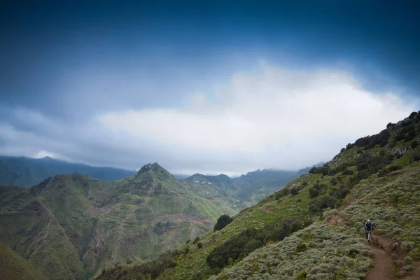 Tenerife, Canary Islands, Spain - road on the coast and panoramic view — Stock Photo, Image