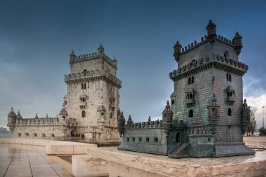 LISBON, PORTUGAL - Belem Tower, 1515-1521, Extremadura, Lisbon. 