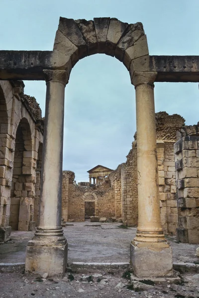 Ντούγκα, Τυνησία, Τύνιδα - Αρχαία Ρωμαϊκή πόλη — Φωτογραφία Αρχείου
