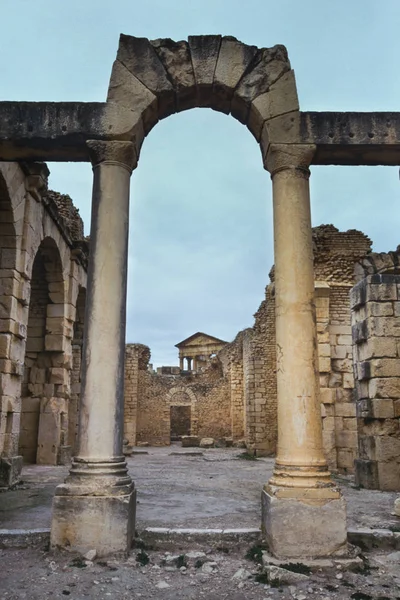 Dougga, Tunesien, Tunis - antike römische Stadt — Stockfoto