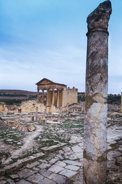 Dougga, Tunisien, Tunis - antika romerska staden — Stockfoto