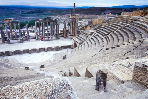 Ντούγκα, Τυνησία, Τύνιδα - Αρχαία Ρωμαϊκή πόλη — Φωτογραφία Αρχείου