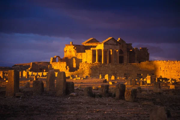 Sbeitla, Τυνησία - ρωμαϊκά ερείπια στην Sbeitla — Φωτογραφία Αρχείου