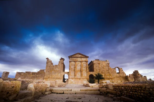 Sbeitla, Τυνησία - ρωμαϊκά ερείπια στην Sbeitla — Φωτογραφία Αρχείου