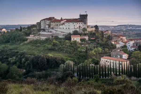 Rosignano Marittimo, Tuscany, Livorno - panoramic view from the — Stock Photo, Image